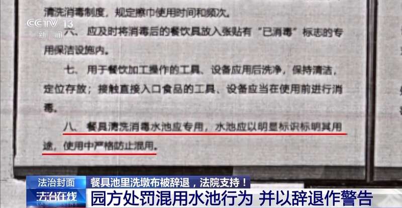 里洗墩布被辞退 法院：支持！儿童安全重于一切pg电子模拟器免费试玩一名厨工在幼儿园洗碗池(图5)